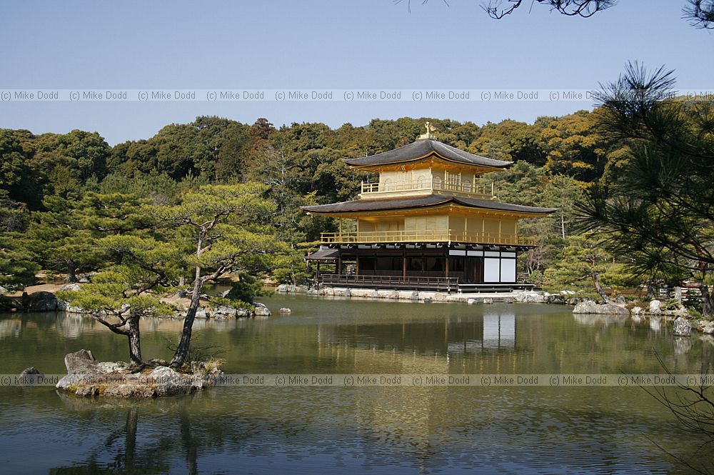 The golden pavillion Rokuon-ji temple
