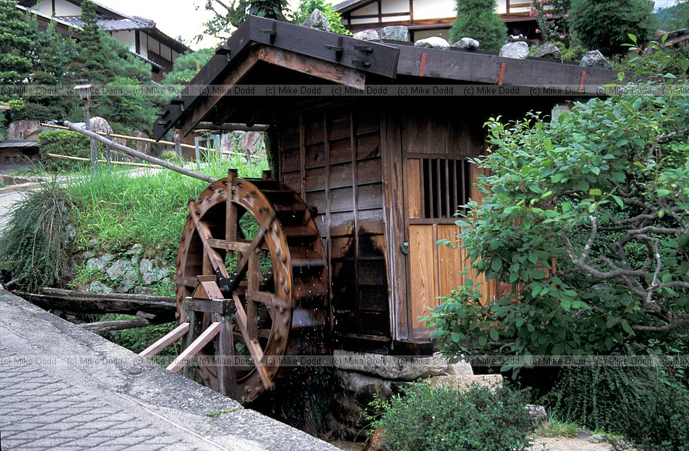 waterwheel Tsumago village