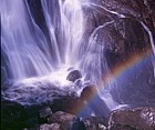 Aber falls waterfall North Wales plus rainbow