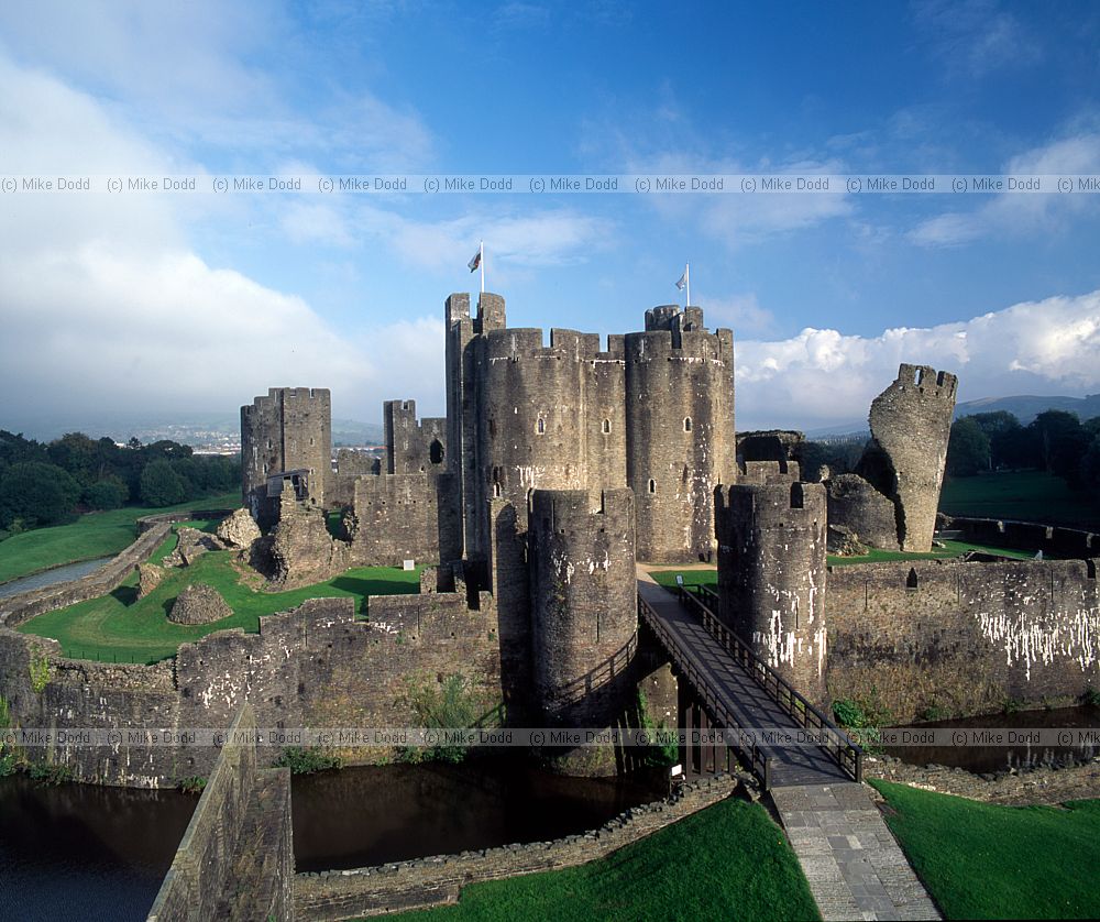 Caerphilly castle Wales
