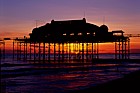 West Pier Brighton sunset