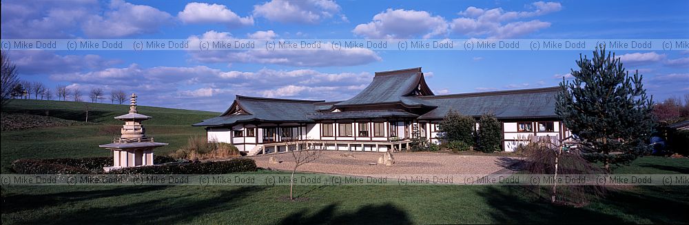 Buddhist Japanese temple at Willan lake Milton Keynes