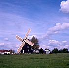 Lacey Green windmill with cloth covered sails Buckinghamshire