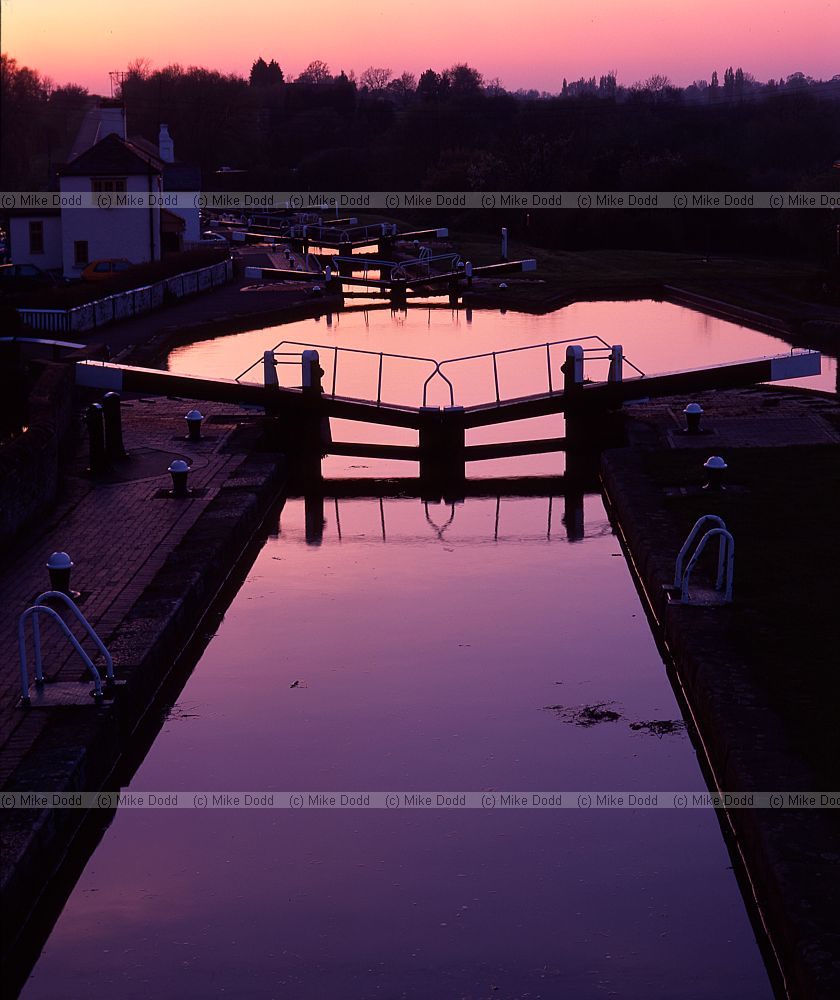 Sunset at Three locks Buckinghamshire