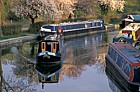 Canalboat, Grand union canal, springtime, Fenny Stratford, Milton Keynes