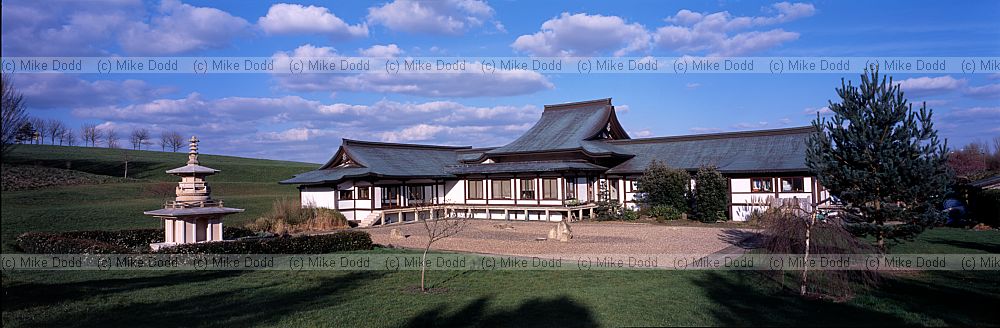 Japanese temple Willen Milton Keynes 6x17cm colour slide