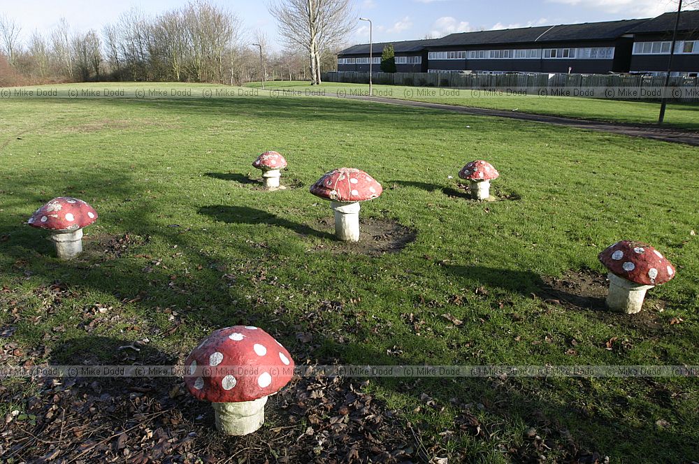Mushroom sculpture, Milton Keynes
