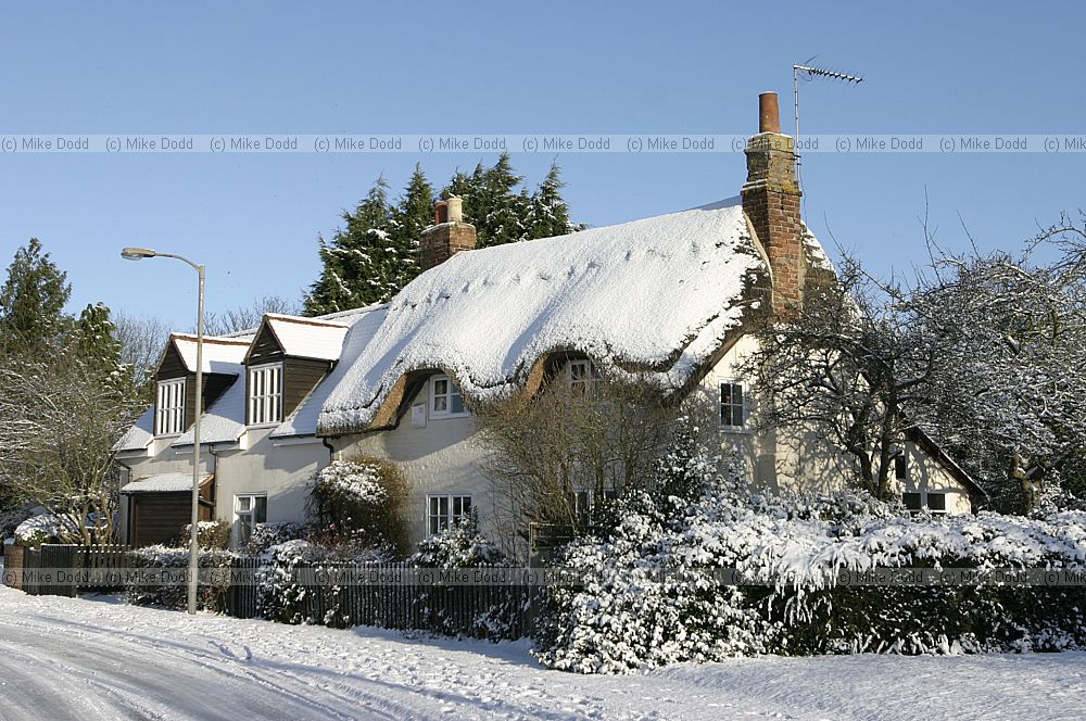 Cottage with snow Simpson village