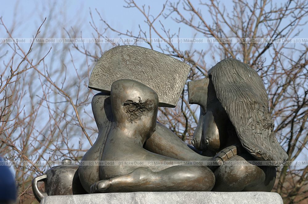 The conversation sculpture, central Milton Keynes