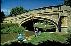 kids fishing, canal bridge cosgrove, Milton Keynes