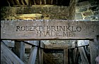 Inside walton church, Milton Keynes.  Robert Brinklo inscription