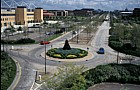 Roundabout by hockey stadium, Central Milton Keynes