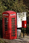 Red phone box and letter box
