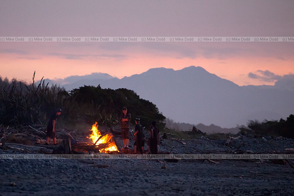 Bonfire on the beach