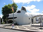 Sheepdog shaped public toilet