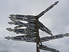 Signpost to places round the world