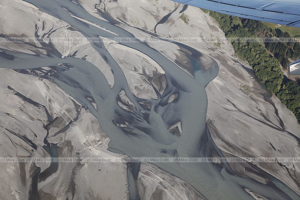 Landscape near Christchurch from the air