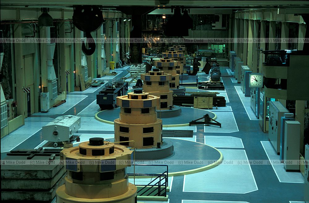 Turbine hall Manapouri powerstation south island