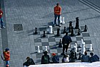 Playing chess in cathedral square christchurch before earthquake