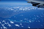 Coral sea from plane north of NZ