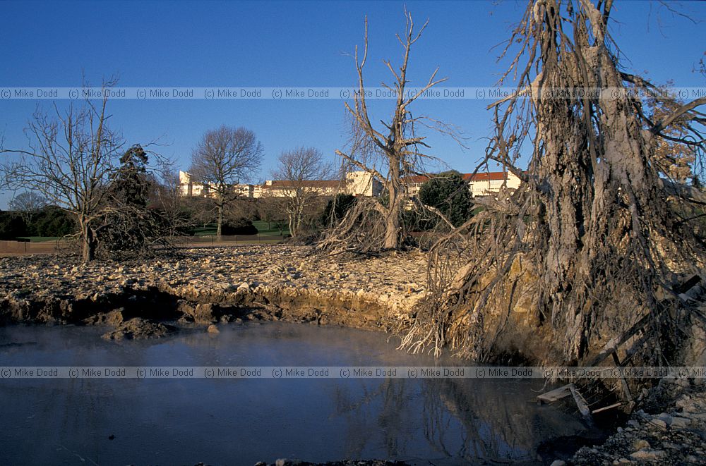 Devastation after volcanic mud explosion in Rotorua park