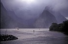 Milford Sound in storm
