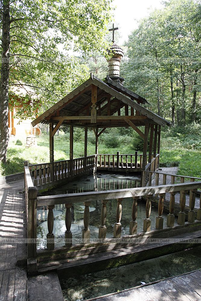 Sandy spring Orlovskoye Polesye National Park