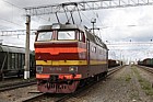 Changing electric locomotive at Svir