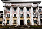 Derelict factory buildings awaiting redevelopment Kirovsk