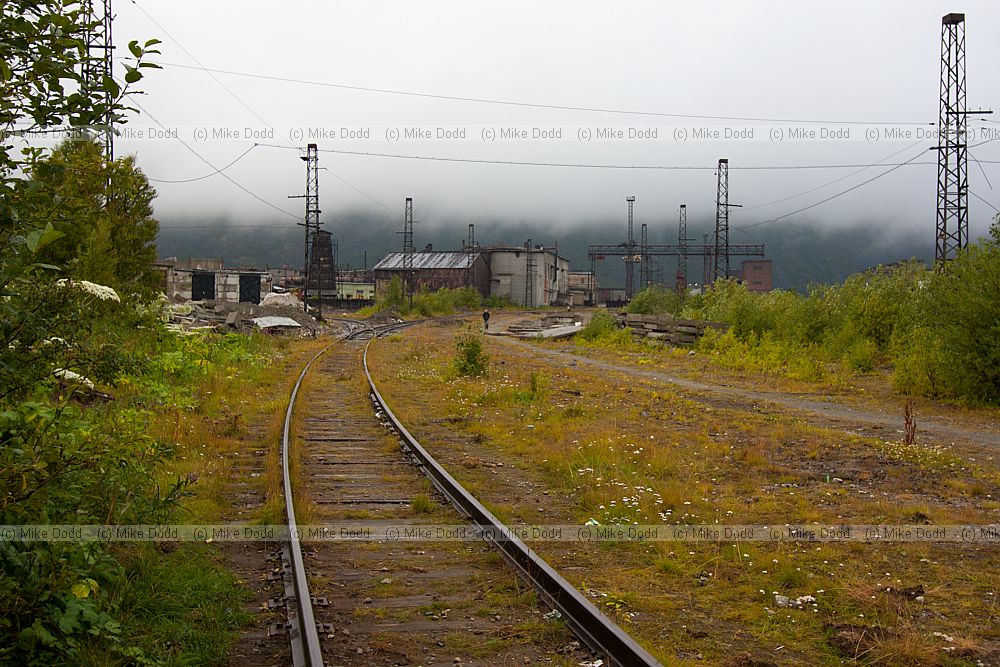 Derelict factory buildings awaiting redevelopment Kirovsk