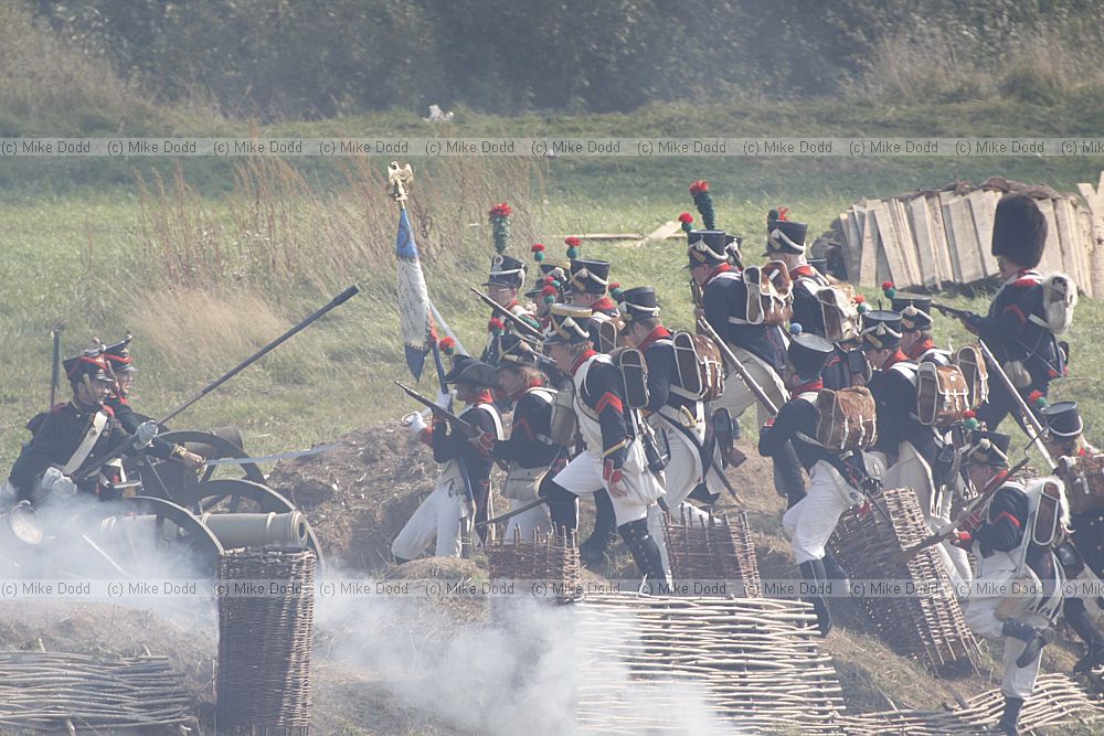 French attack on Russian artillary