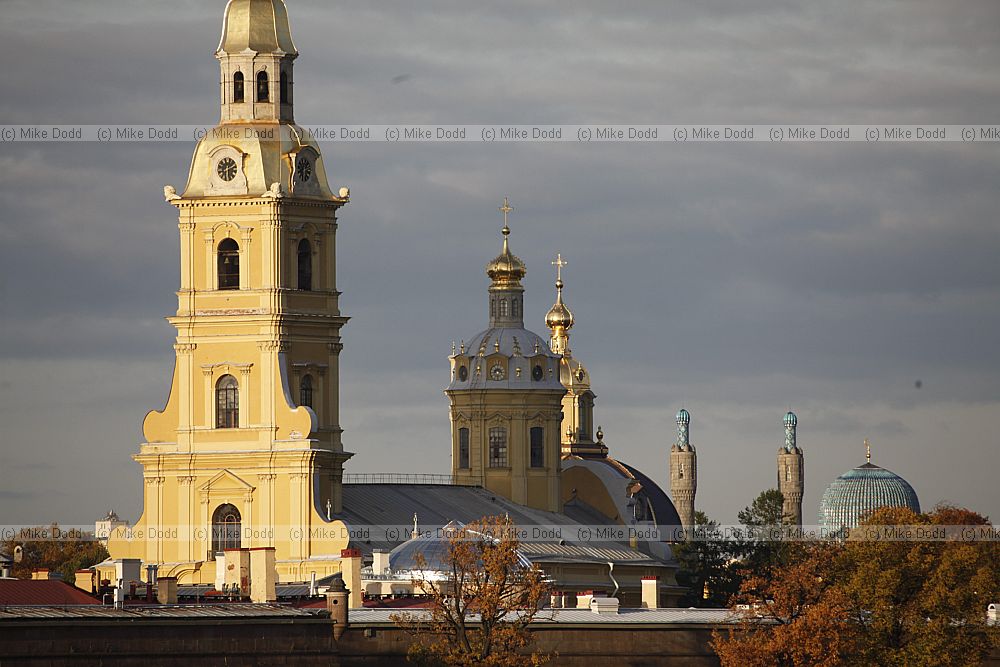 Petropavlovsky cathedral and St Petersburg mosque