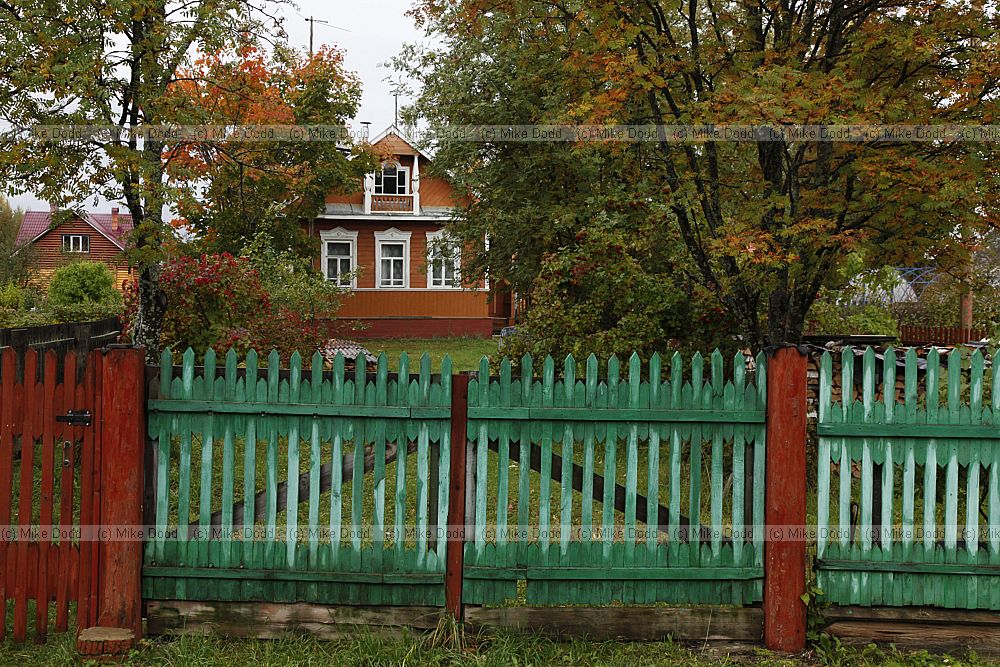 Wooden houses National Park Russian North