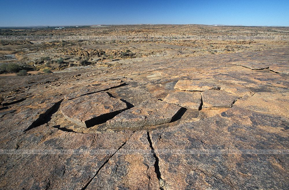 Massive gneiss rocks Augrabies national park