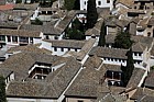 Albayzín area of Granada with medieval Moorish narrow streets