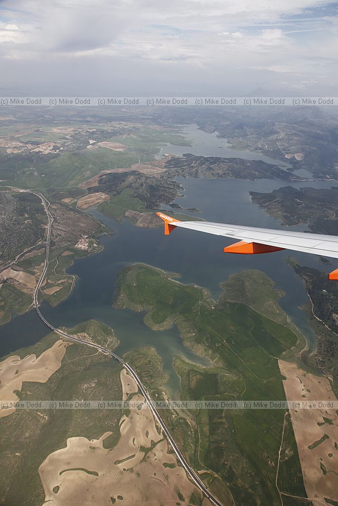 Reservoirs NW of Malaga Pantano del Chorro
