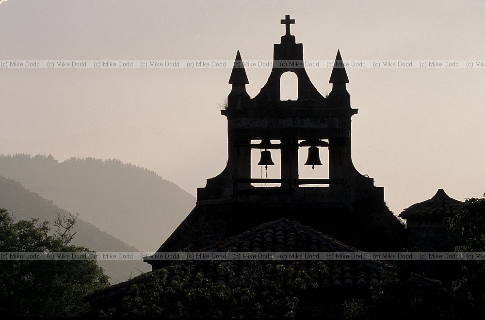 Evening church bells San Pedro de Boya Picos de Europa