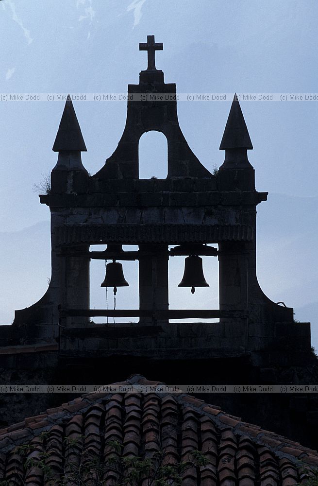 Evening church bells San Pedro de Boya Picos de Europa