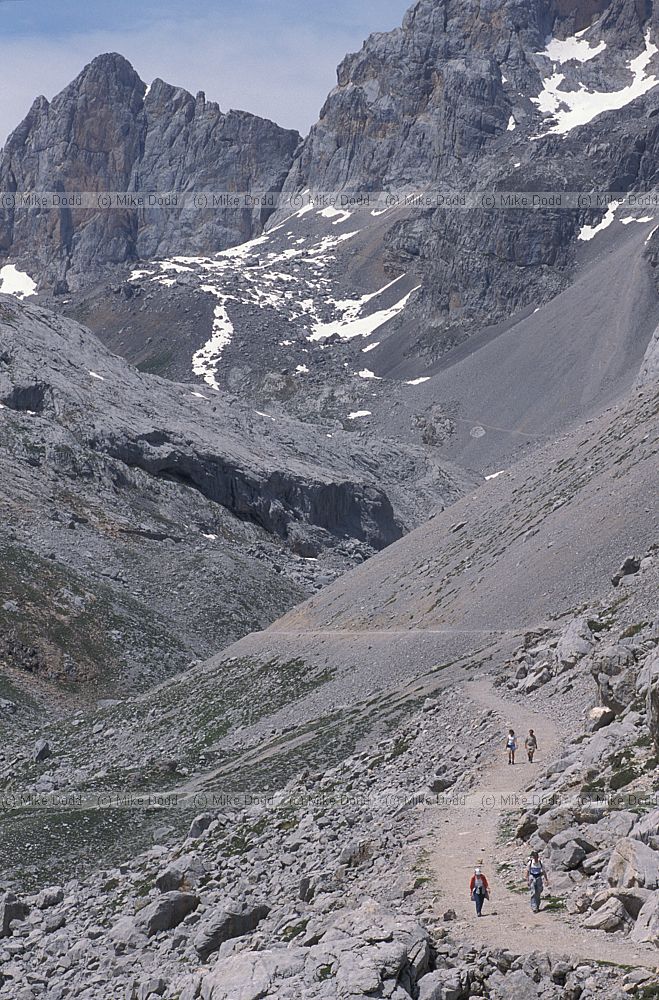 Limestone scenery top of Fuente De Picos de Europa