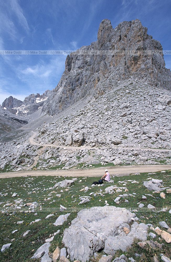 Limestone scenery top of Fuente De Picos de Europa