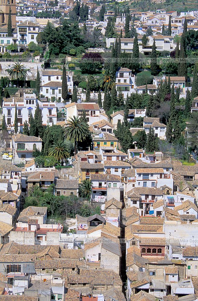Granada roofscape Andalucia