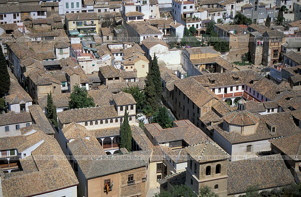 Granada roofscape Andalucia