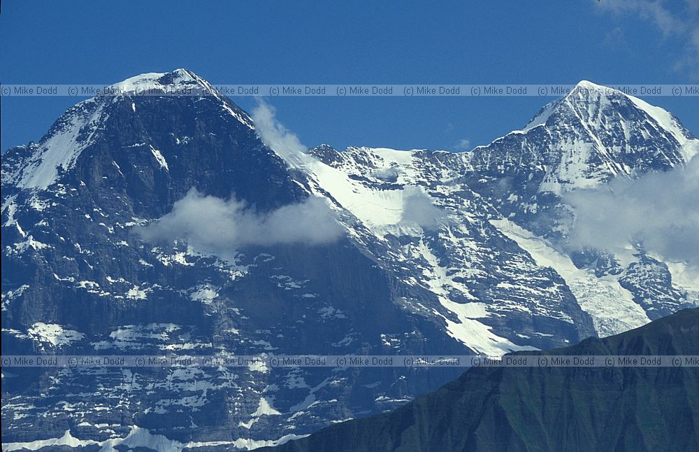 Eiger and Monch mountains