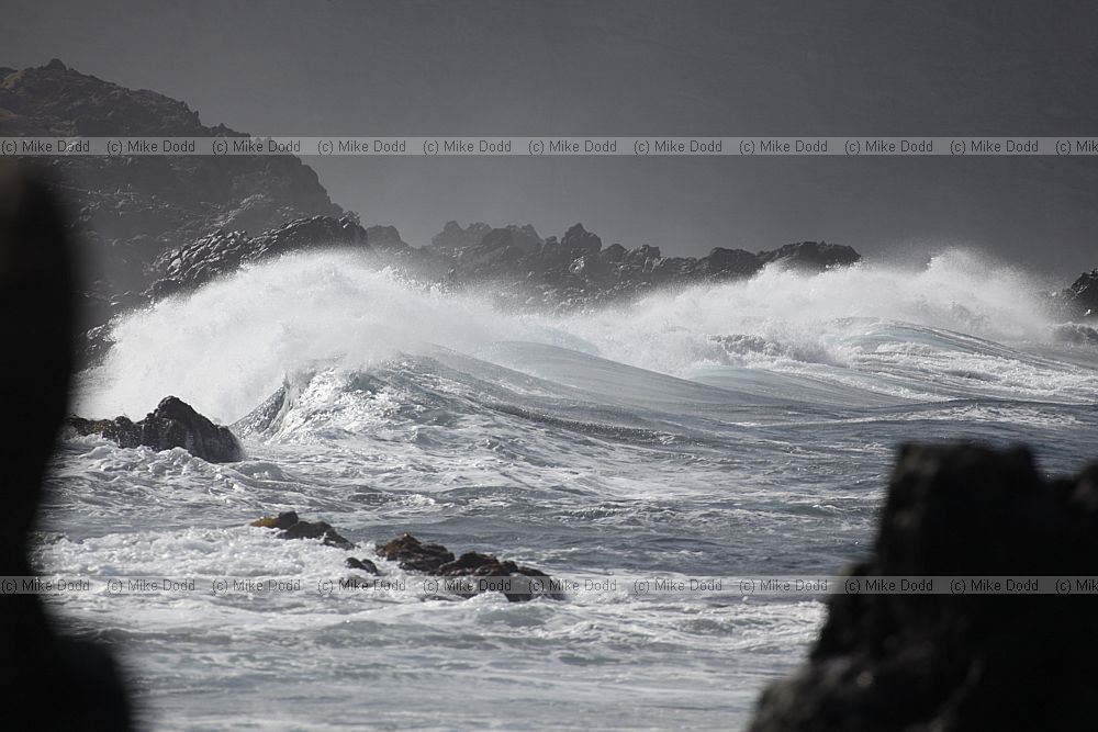 Big waves surf Atlantic