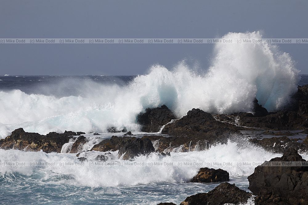 Big waves surf Atlantic