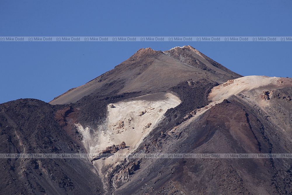 Towards summit of Mount Teide volcano
