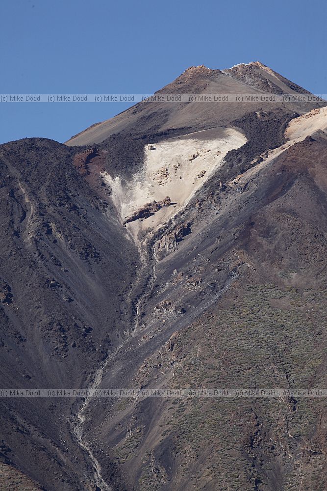 Towards summit of Mount Teide volcano