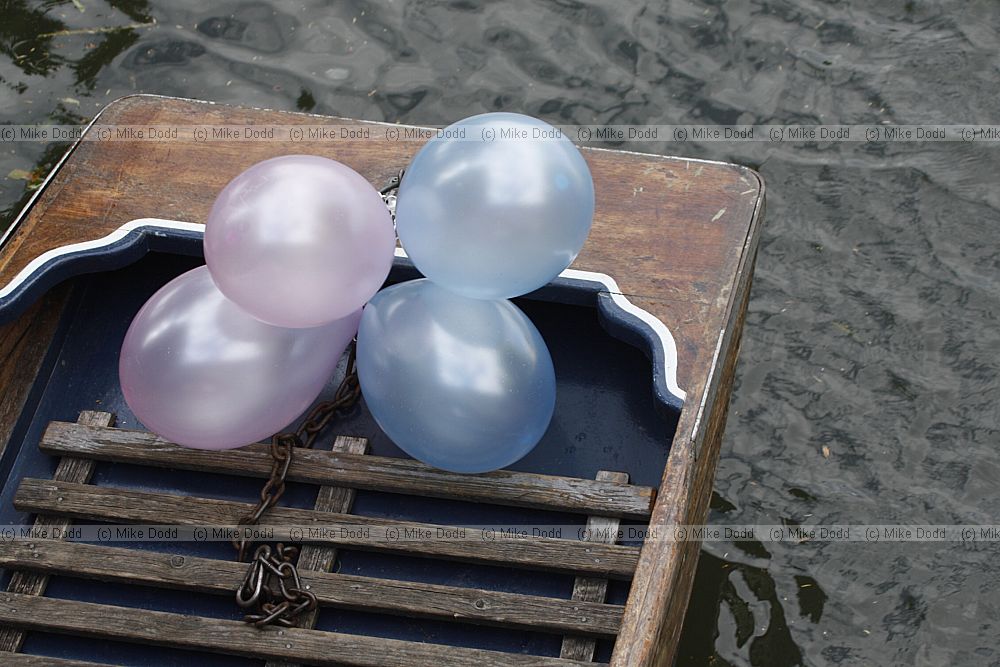 Balloons on boat