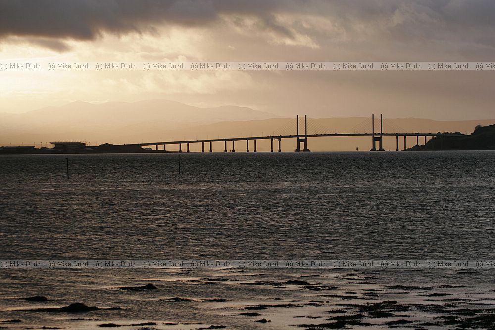 sunset with bridge moray firth