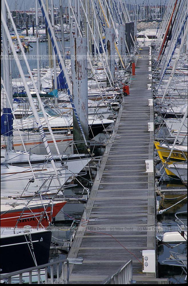 Marina with yachts at La Rochelle